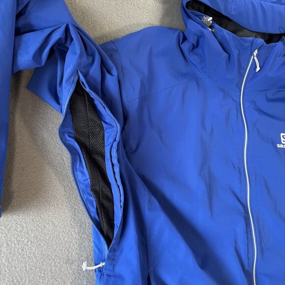 Salomon Advanced Skin Dry Mens Jacket L Gorpcore Outdoor Waterproof Hooded Tech - Picture 5 of 16